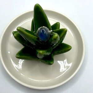 Sterling silver labradorite ring size 10 1/4